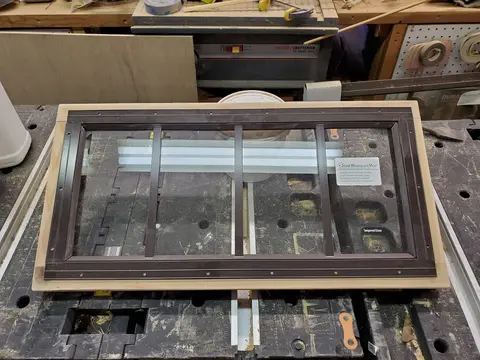 Jersey Girl: Today, I got a start making the tilt-up awning-style windows to fit the openings in...