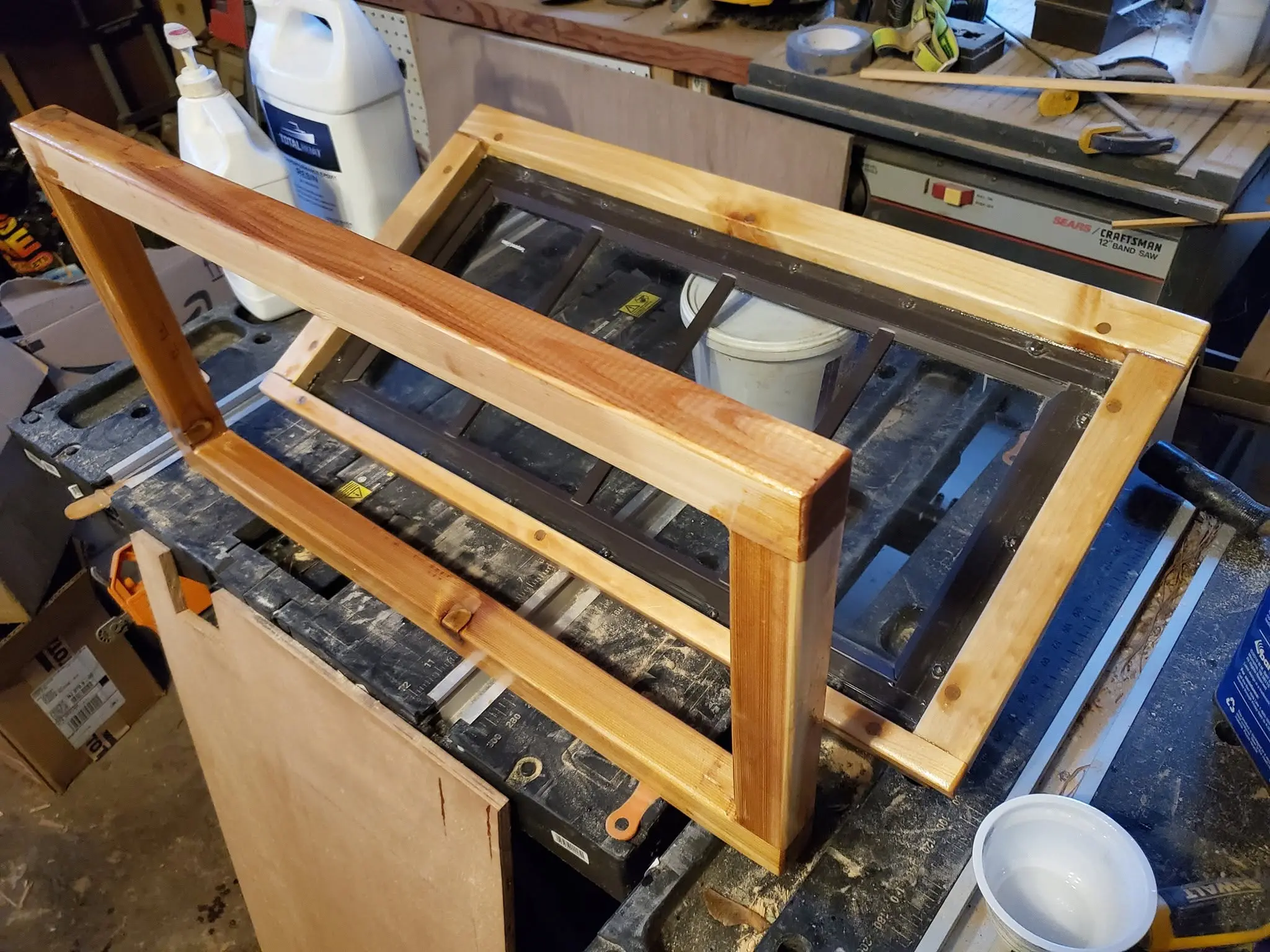 Jersey Girl: Today, I got a start making the tilt-up awning-style windows to fit the openings in...