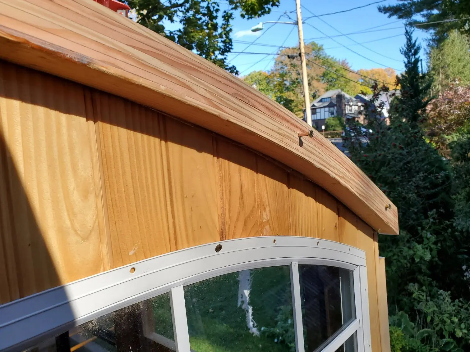 Jersey Girl: As the epoxy-bedded fiberglass cures on both sides of Jersey Girl's roof, it's time to...