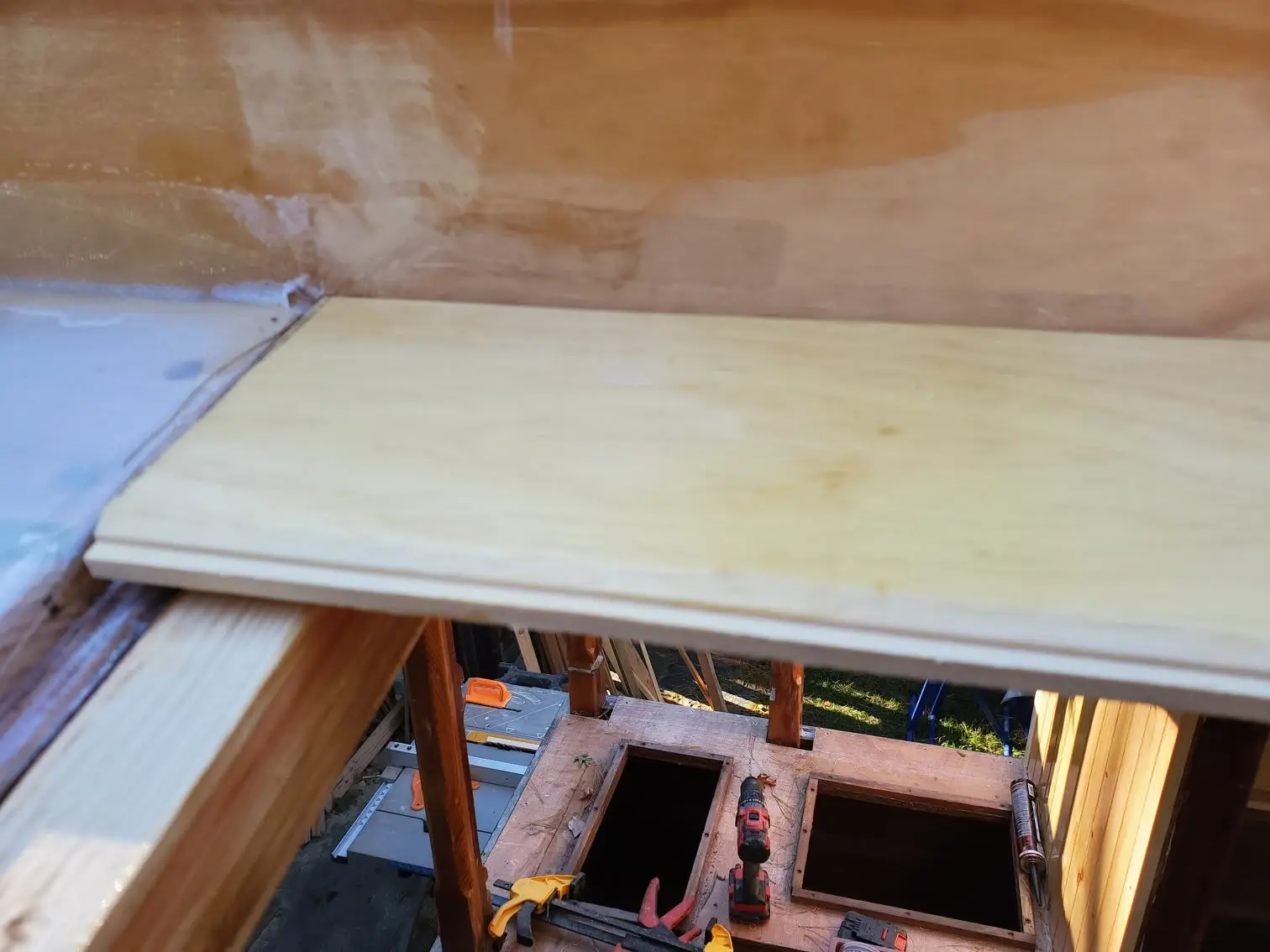 Jersey Girl: As the epoxy-bedded fiberglass cures on both sides of Jersey Girl's roof, it's time to...
