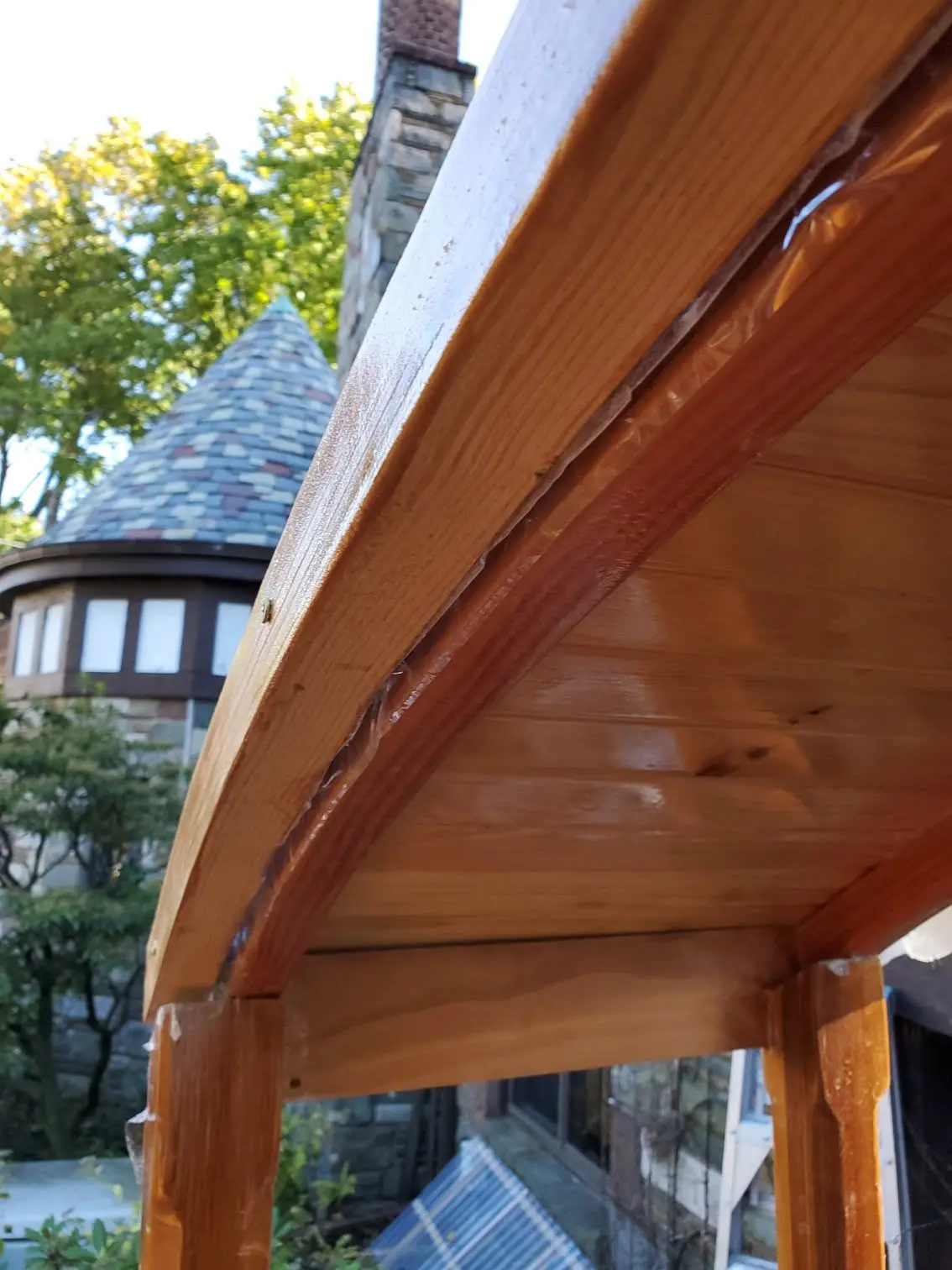 Jersey Girl: As the epoxy-bedded fiberglass cures on both sides of Jersey Girl's roof, it's time to...