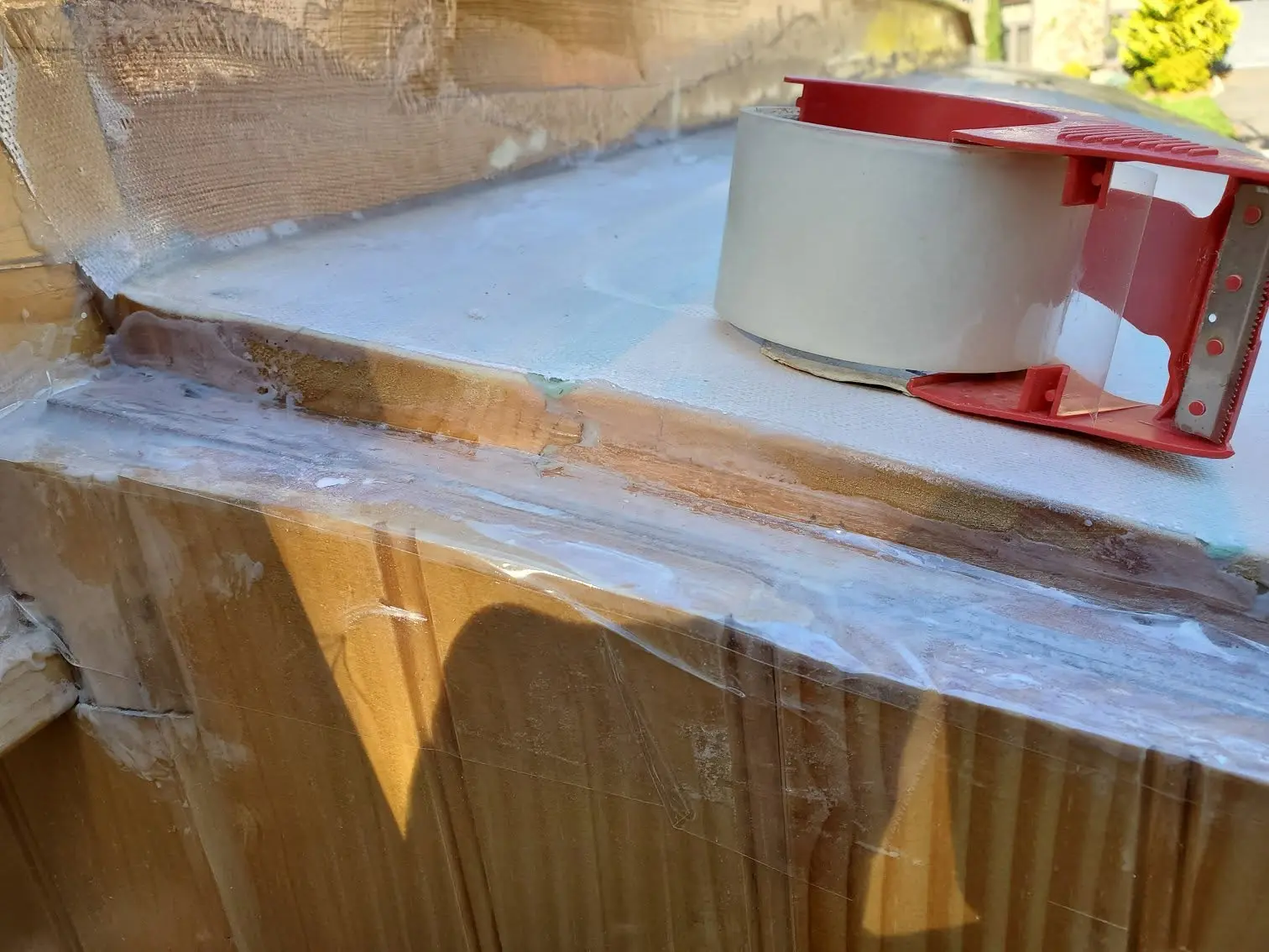 Jersey Girl: As the epoxy-bedded fiberglass cures on both sides of Jersey Girl's roof, it's time to...