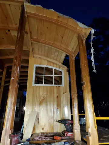 Jersey Girl: As the epoxy-bedded fiberglass cures on both sides of Jersey Girl's roof, it's time to...