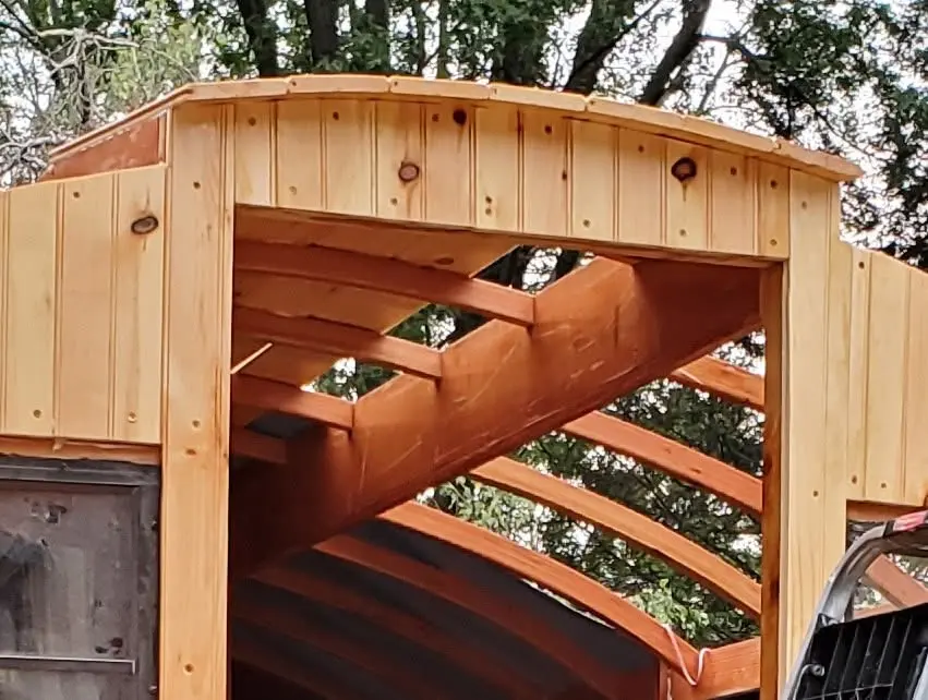 Jersey Girl: I’m beginning to get a bit of Jersey Girl’s roof in place, and I think it’s working...