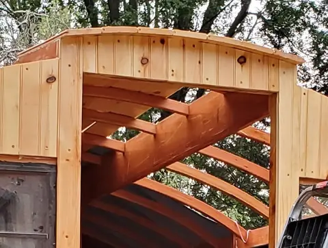 Jersey Girl: I’m beginning to get a bit of Jersey Girl’s roof in place, and I think it’s working...