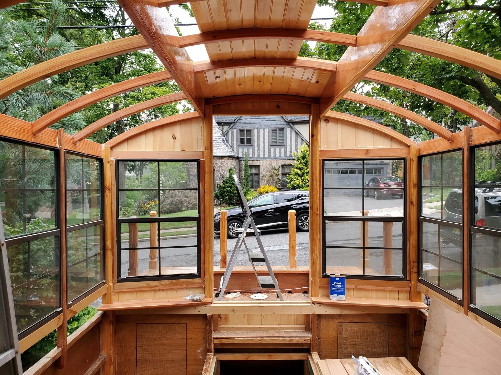 Jersey Girl: I’m beginning to get a bit of Jersey Girl’s roof in place, and I think it’s working...