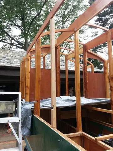 Jersey Girl: Fitting Jersey Girl's first window frame.
