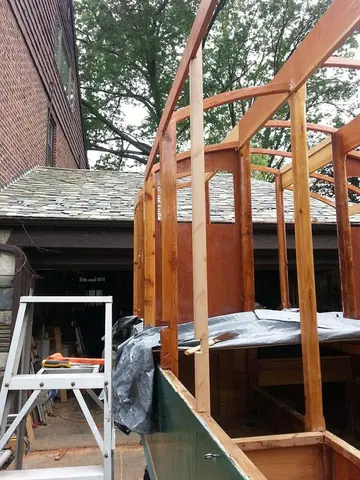 Jersey Girl: Fitting Jersey Girl's first window frame.