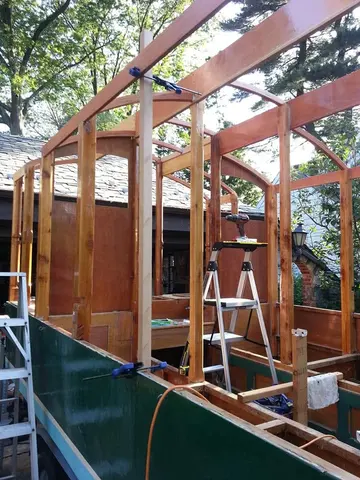 Jersey Girl: Fitting Jersey Girl's first window frame.