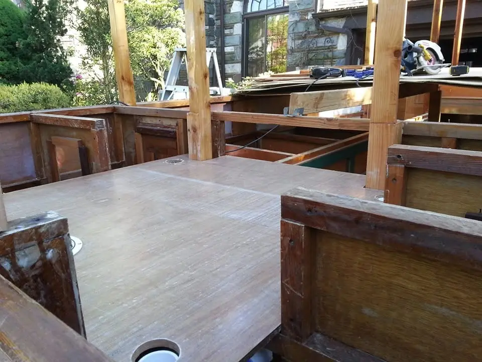 Jersey Girl: Just a little more fitting and below-deck prep work, and the floor of the recessed...