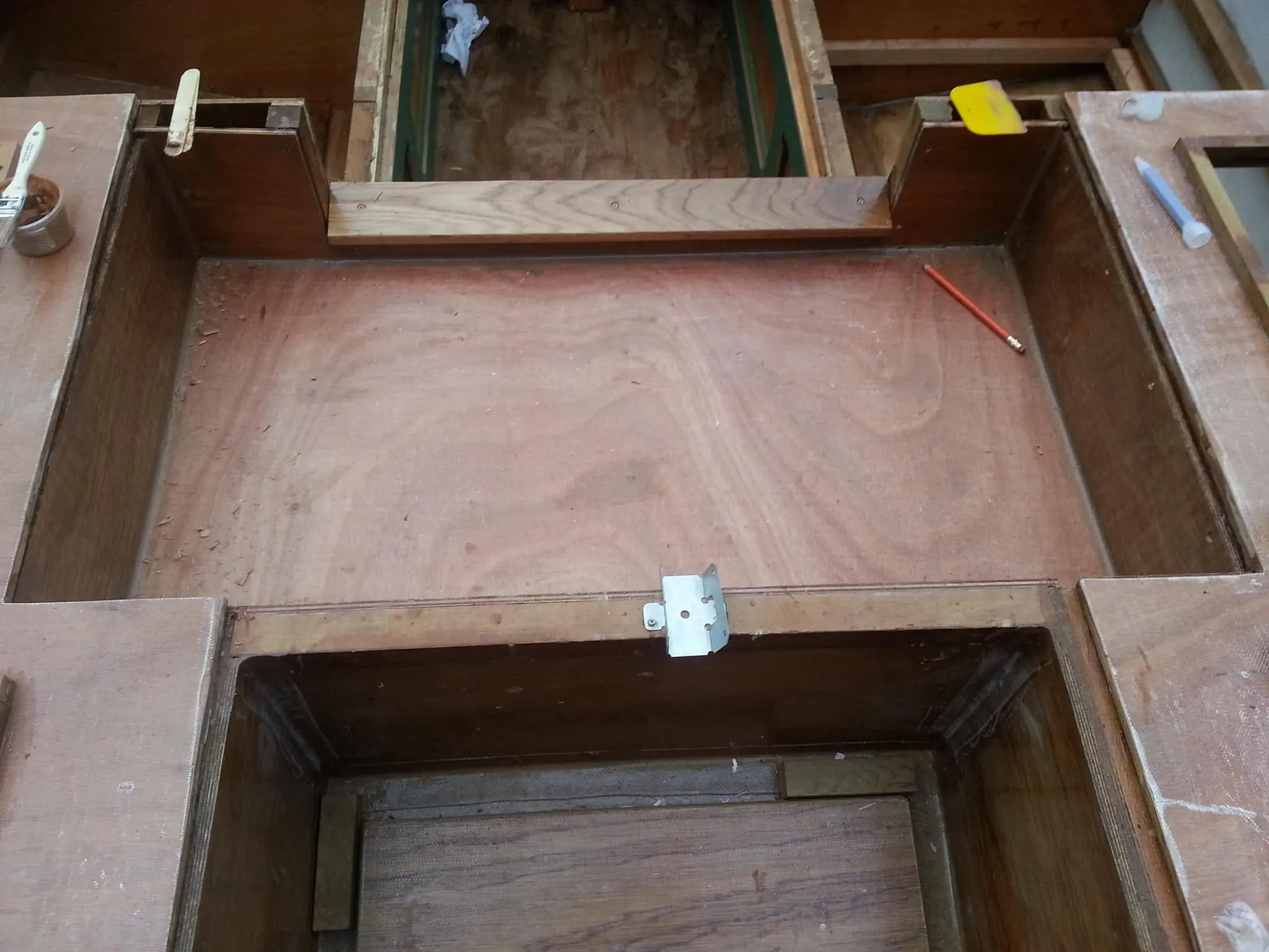 Jersey Girl: Jersey Girl's poop deck is virtually complete, now that I have installed a white oak...