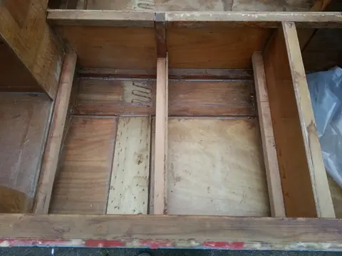 Jersey Girl: Jersey Girl's poop deck is virtually complete, now that I have installed a white oak...