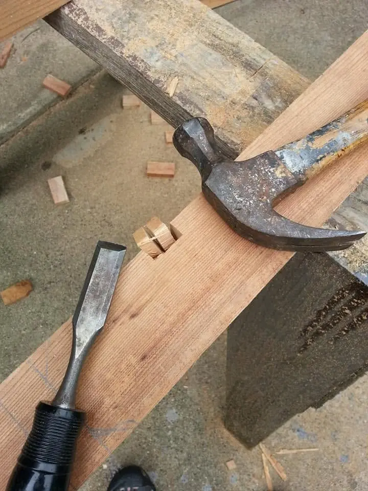 Jersey Girl: Here's how I cut the dadoes in the roof support posts for the railing tops and...
