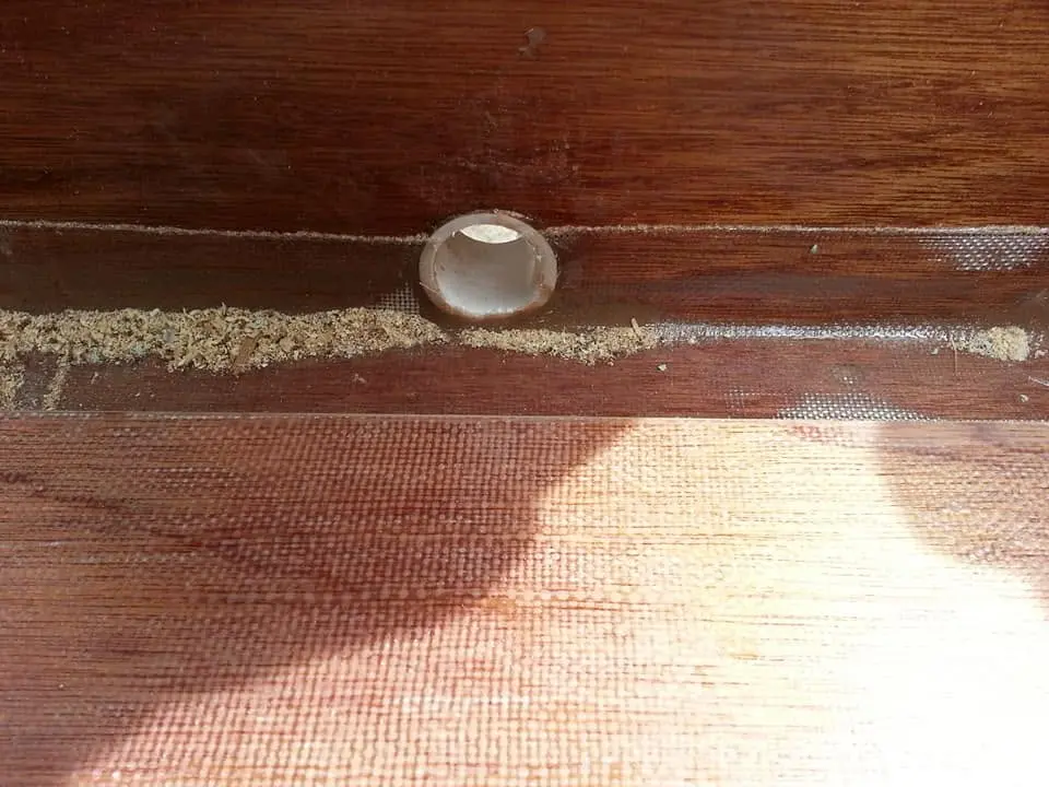 Jersey Girl: The motor well area is complete, with a raised and angled false bottom to allow rain...