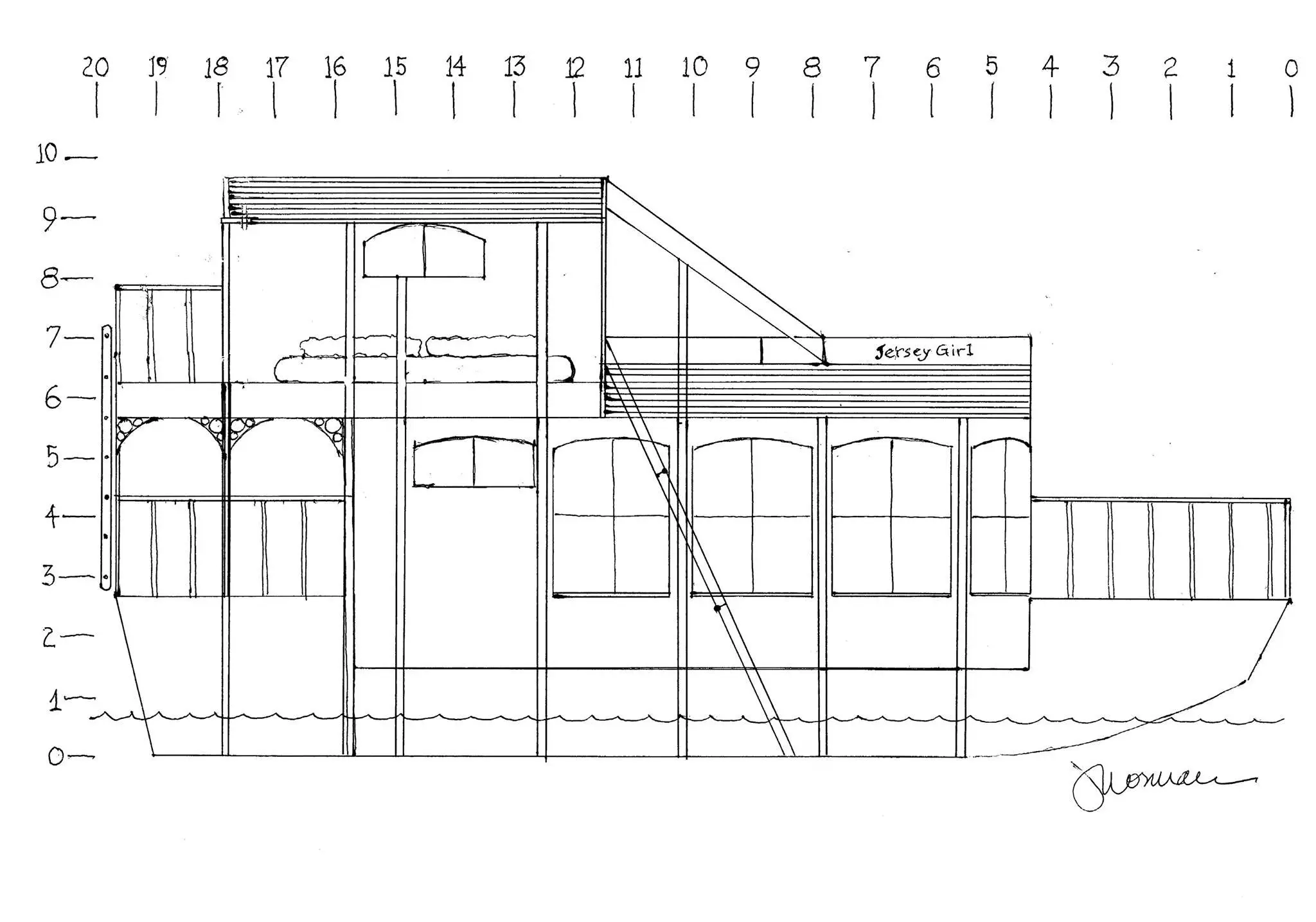 Jersey Girl: Intrigued by the "tiny house" phenomenon, I stumble across this plan for a tiny houseboat.