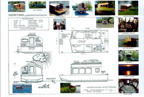 Jersey Girl: Intrigued by the "tiny house" phenomenon, I stumble across this plan for a tiny houseboat.