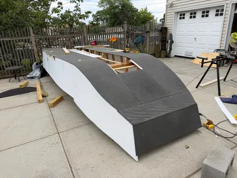 From Solid fiberglass 17’ flat bottom tunnel hull Garvey skiff, 10 Jul 2026