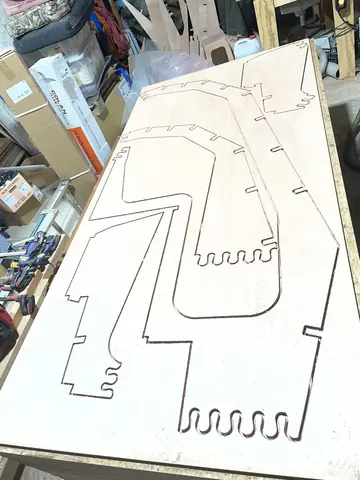 Eland 36: Cutting a frame from a full sheet with the Shaper