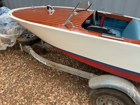 Handcrafted wooden boat