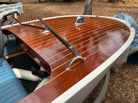 Handcrafted wooden boat